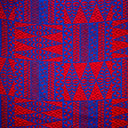 Traditional Tongan Geometric Design Cotton Fabric - Geometric Pattern, 30" X 45" (1 Yard)