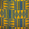 Traditional Tongan Geometric Design Cotton Fabric - Geometric Pattern, 30" X 45" (1 Yard)