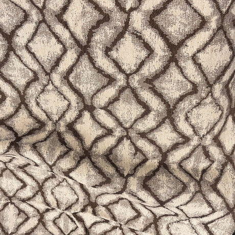 Chenille Upholstery Fabric Trellis Bourbon