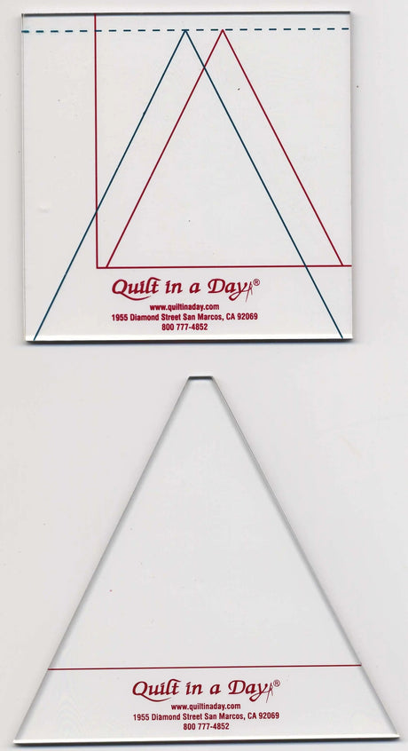 Acrylic Quilting Ruler Triangle In A Square