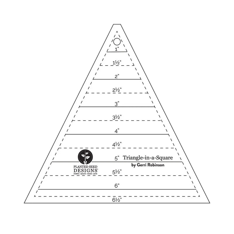 Triangle In A Square Quilting Ruler Set