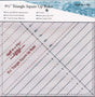 Acrylic Quilting Ruler 9 1/2in Triangular Square Up