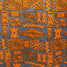 Tribal Tapa Cotton Barkcloth Fabric - Tongan Kupesi Pattern, 45" Width (1 Yard)