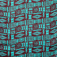 Tribal Tapa Cotton Barkcloth Fabric - Tongan Kupesi Pattern, 45" Width (1 Yard)
