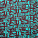 Tribal Tapa Cotton Barkcloth Fabric - Tongan Kupesi Pattern, 45" Width (1 Yard)