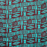 Tribal Tapa Cotton Barkcloth Fabric - Tongan Kupesi Pattern, 45" Width (1 Yard)