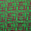 Tribal Tapa Cotton Barkcloth Fabric - Tongan Kupesi Pattern, 45" Width (1 Yard)
