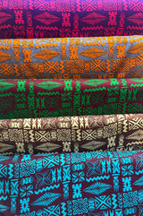 Tribal Tapa Cotton Barkcloth Fabric - Tongan Kupesi Pattern, 45" Width (1 Yard)