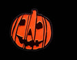 Halloween 2018 - Halloween Pumpkin Logo - Enamel Pin