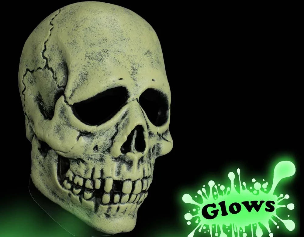 Don Post - Glowin Ghoulies - Skull Vinyl Mask
