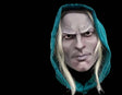 Dungeons & Dragons - Drizzt Do'Urden Dark Elf - Injection Mask
