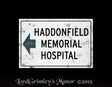 Halloween II - Haddonfield Memorial Hospital Metal Sign