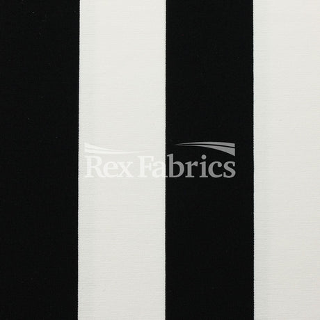 EZ Tricot Stripes Nylon Spandex Tricot Fabric - Red/White, Navy/White, Black/White Striped Print, 58/60" Width (1 Yard)
