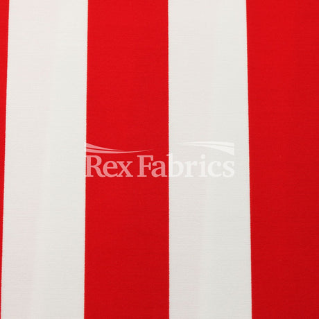 EZ Tricot Stripes Nylon Spandex Tricot Fabric - Red/White, Navy/White, Black/White Striped Print, 58/60" Width (1 Yard)