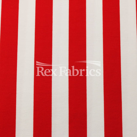 EZ Tricot Stripes Nylon Spandex Tricot Fabric - Red/White, Navy/White, Black/White Striped Print, 58/60" Width (1 Yard)