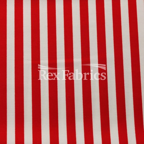 EZ Tricot Stripes Nylon Spandex Tricot Fabric - Red/White, Navy/White, Black/White Striped Print, 58/60" Width (1 Yard)