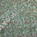 Trifecta Stretch Spandex Sequin Fabric - Ivory/Gold/Blue Opal, 50" Width (1 Yard)