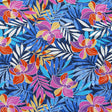 Swim Knit Tropical Leaves Nylon Spandex 4-Way Stretch