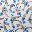 Swim Knit Tropical Orchid on Ivory Nylon Spandex