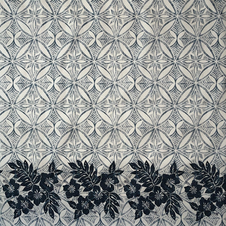 Polyester Tropical Floral Border Fabric