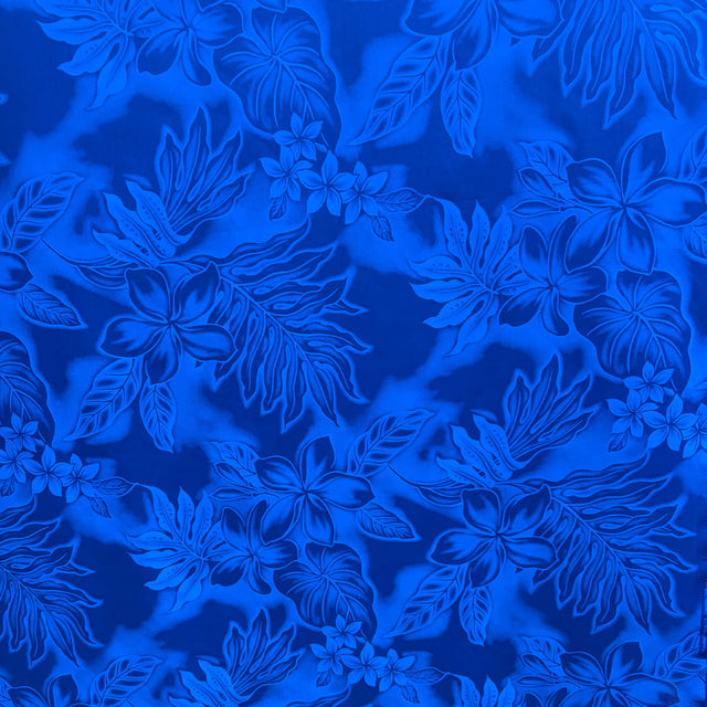 Tropical Floral Haze Poly Cotton Fabric - Tropical Floral Print, 45" Width (1 Yard)
