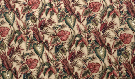 Tropical Garden Cotton Fabric - Tropical Floral Print, 56"-58" Width (1 Yard)