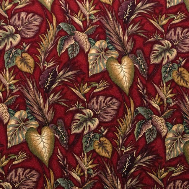 Cotton Print Tropical Garden Upholstery Fabric