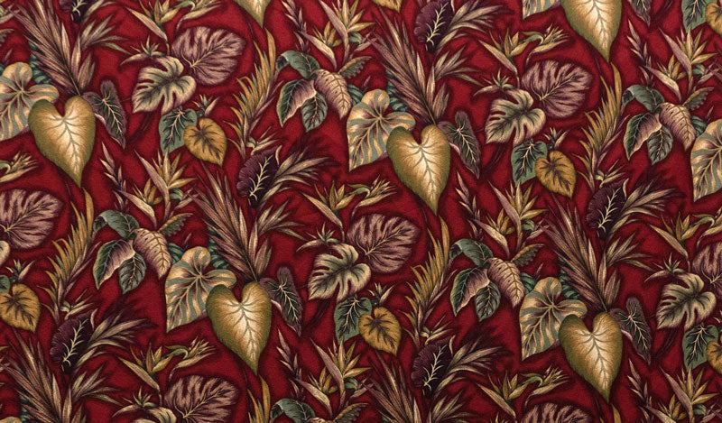 Tropical Garden Cotton Fabric - Tropical Garden Print, 56-58" Width (1 Yard)