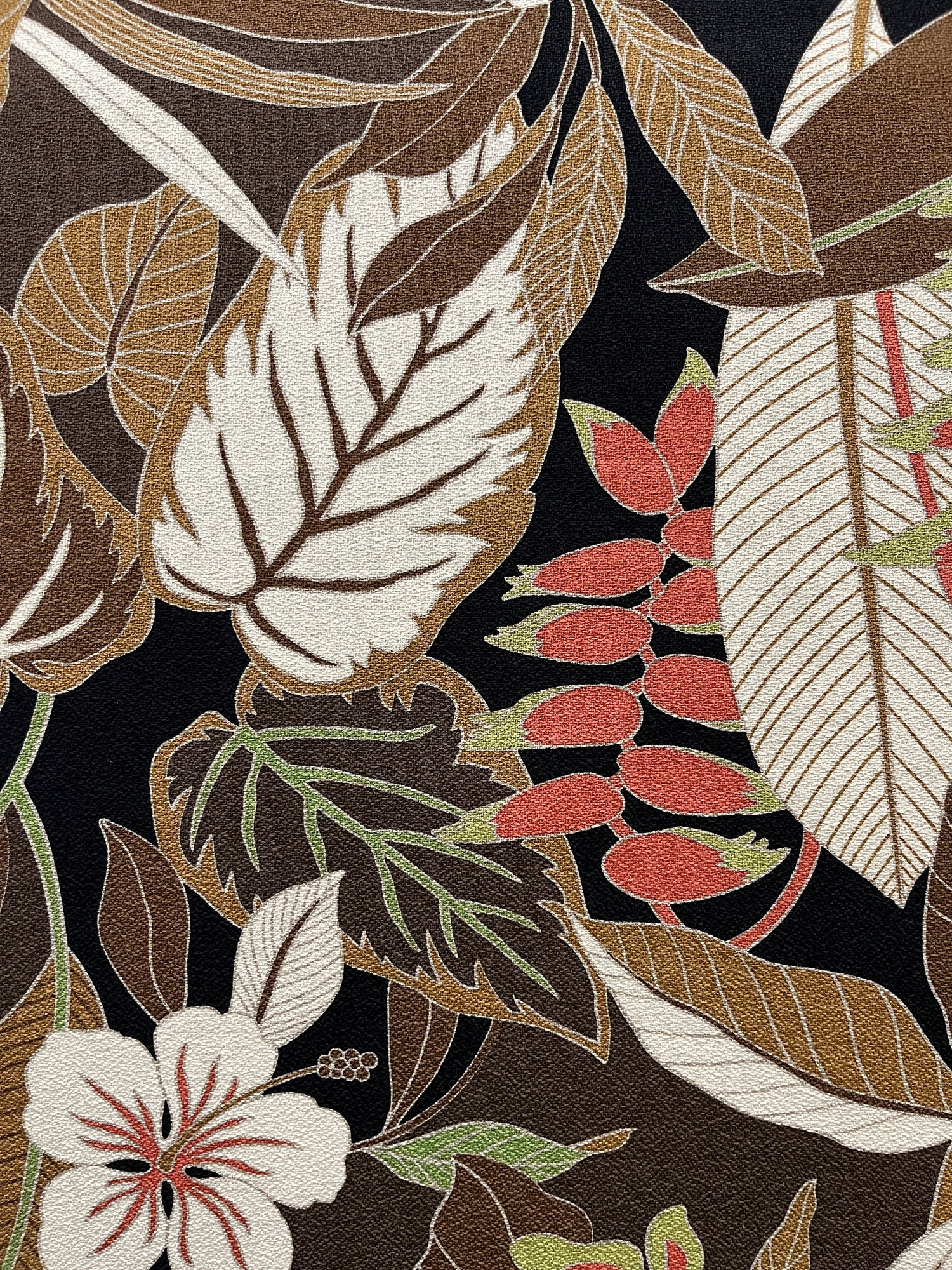 Tropical Garden Cotton Fabric - Tropical Floral Print, 56"-58" Width (1 Yard)