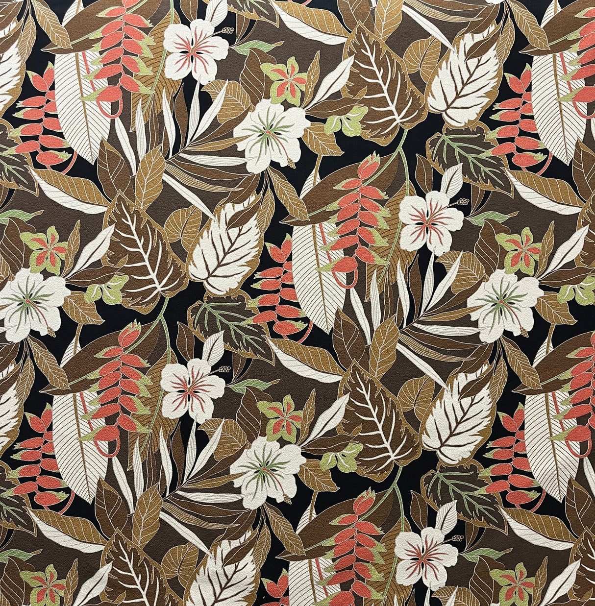Cotton Upholstery Fabric Tropical Garden Print