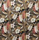 Cotton Upholstery Fabric Tropical Garden Print