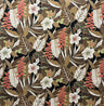 Cotton Upholstery Fabric Tropical Garden Print