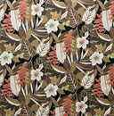 Tropical Garden Cotton Fabric - Tropical Floral Print, 56"-58" Width (1 Yard)