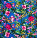 Peachskin Fabric Tropical Parrot Garden Print