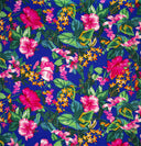 Peachskin Fabric Tropical Parrot Garden Print