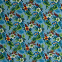Cotton Peachskin Tropical Garden Print Fabric