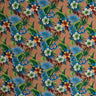 Cotton Peachskin Tropical Garden Print Fabric