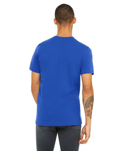 Bella Canvas 3001 Airlume Cotton T-Shirt - True Royal, Crewneck, Unisex, 4.2 Oz (1 Piece)