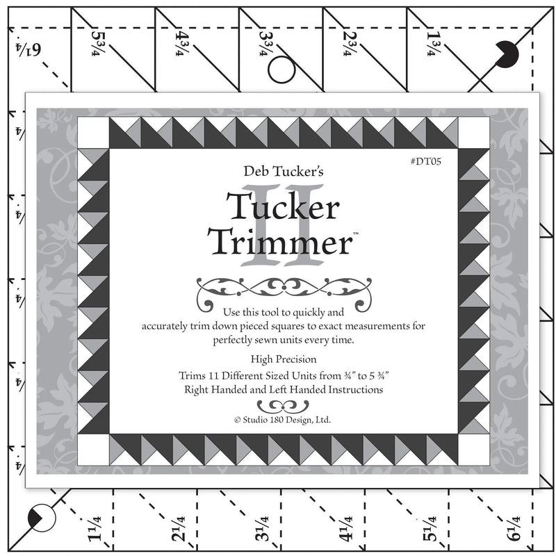 Acrylic Quilting Template Tucker Trimmer II