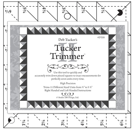 Acrylic Quilting Template Tucker Trimmer II