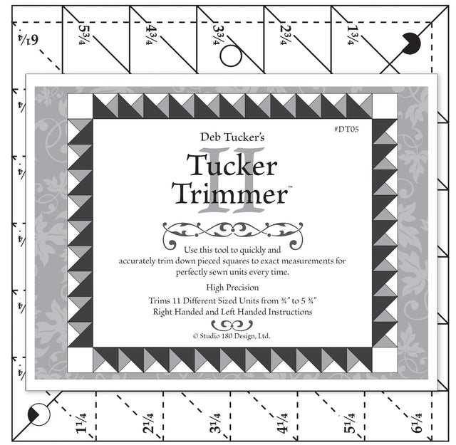 Acrylic Quilting Template Tucker Trimmer II