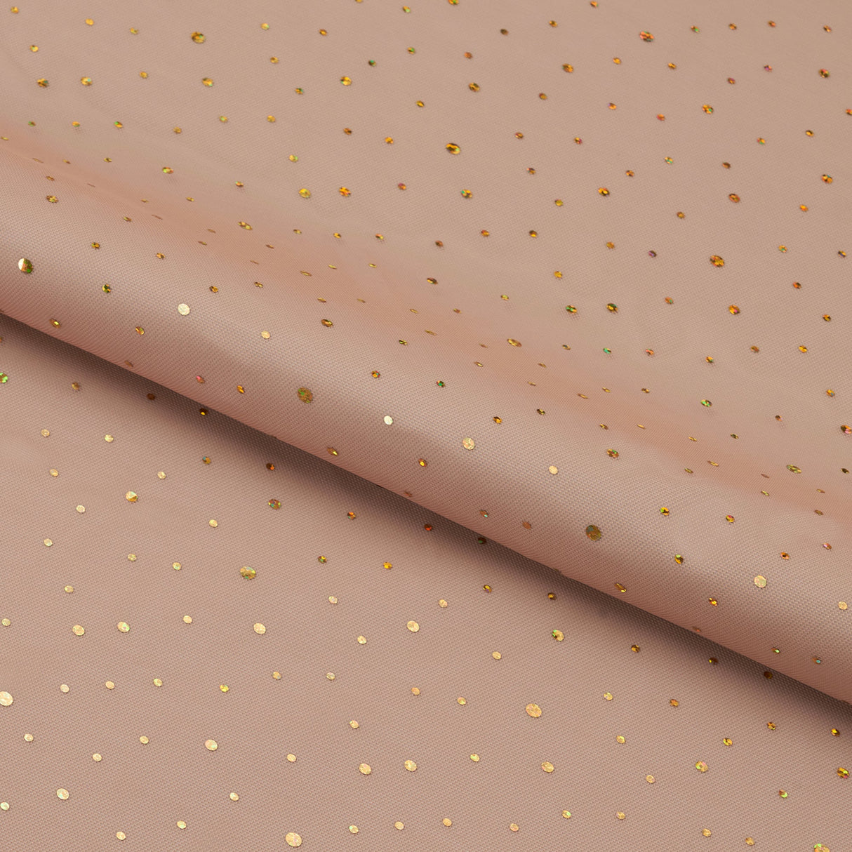Power Mesh Nude/Gold Fabric