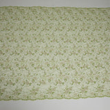 1 Yard Opulent Embroidered Tulle Lace Fabric with Lavish 3D Design 52" Wide