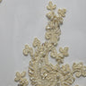 1 Yard Luxurious Embroidered Tulle Lace Fabric with Intricate Design 52" Wide