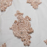 1 Yard Luxurious Embroidered Tulle Lace Fabric with Intricate Design 52" Wide