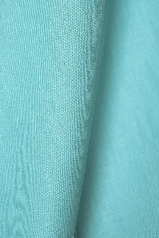 1 Yard Lagoon Pure Linen Fabric, Softened Midweight 5.5 oz 54 Inches Wide