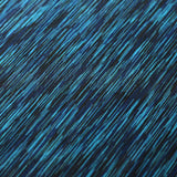 Yarn Dye Jersey Polyester Spandex Fabric - Jade/Burgundy/Turquoise Paintbrush Lines, 58/60" Width (1 Yard)