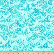 Cotton Batik Turquoise Sweet Cicely Fabric