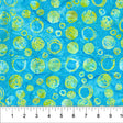 Cotton Print Turquoise Bubble Celebration Fabric 44/45"