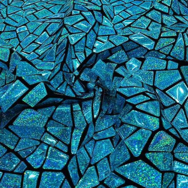 Stretch Velvet Metallic Foil Fabric